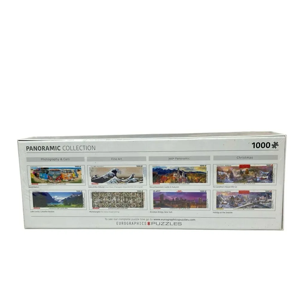 Eurographics‎ Santorini Greece Panorama Puzzle 1000 Pc Travel Coastal Decor 360